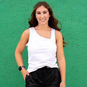 NWT - Another Love Santi Cut Out Tank in White